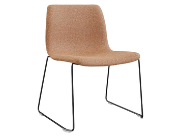 SIGMA - Sled base fabric chair by DÔME DECO - view 2